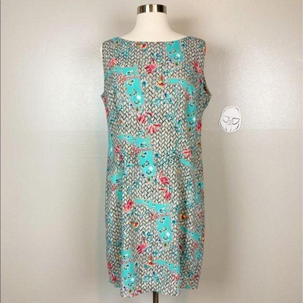 REYN SPOONER - M - VINTAGE Rare Florida Print Dress